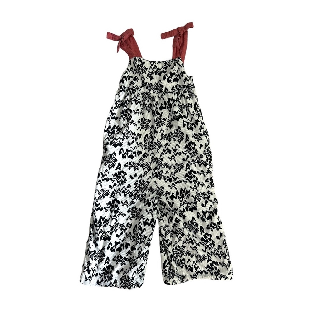 Open Edit Bow Tie Cotton Corduroy Romper
